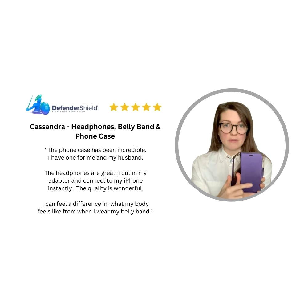 Phone case and belly band testimonial