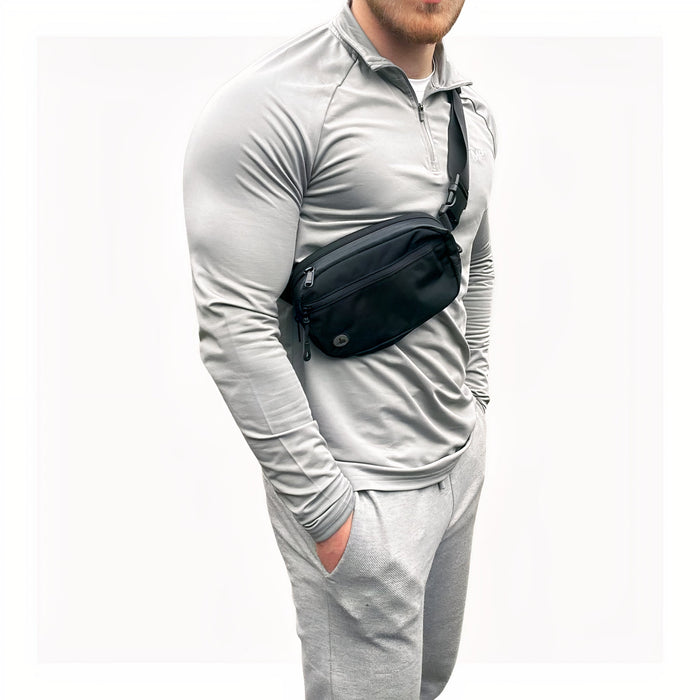 EMF Fanny Pack on a man outdoors