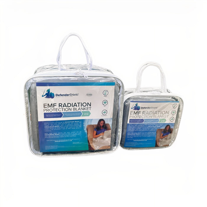 EMF Blanket in the case and outer packaging