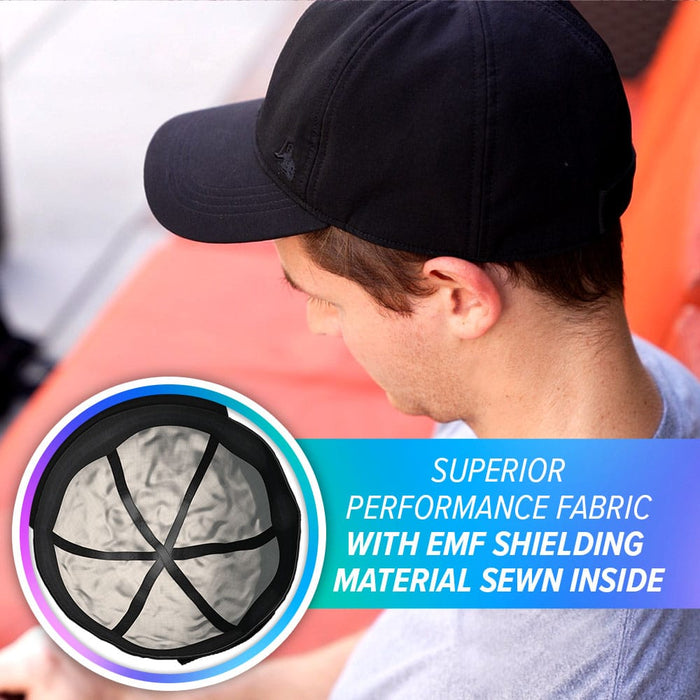 EMF Cap inner silver lining close up