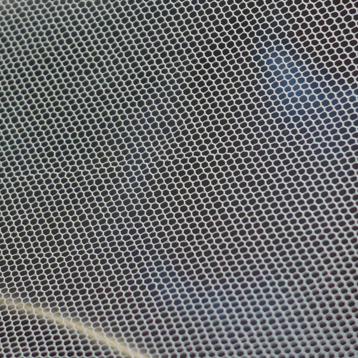 Silver Bobbinet™ EMF Faraday Fabric by SwissTulle AG® close up