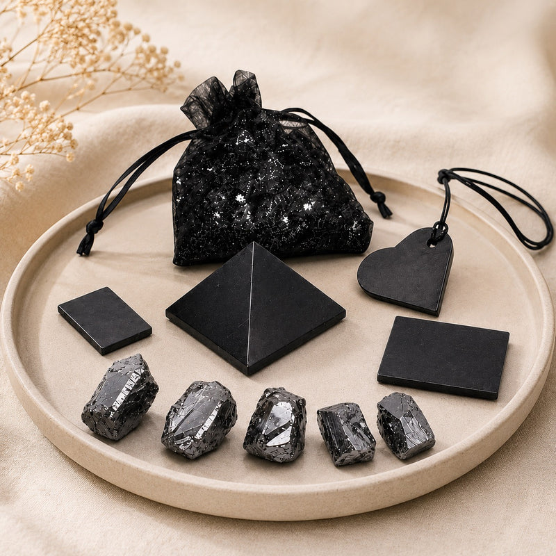 The Harmonising Shungite Stone Gift Set