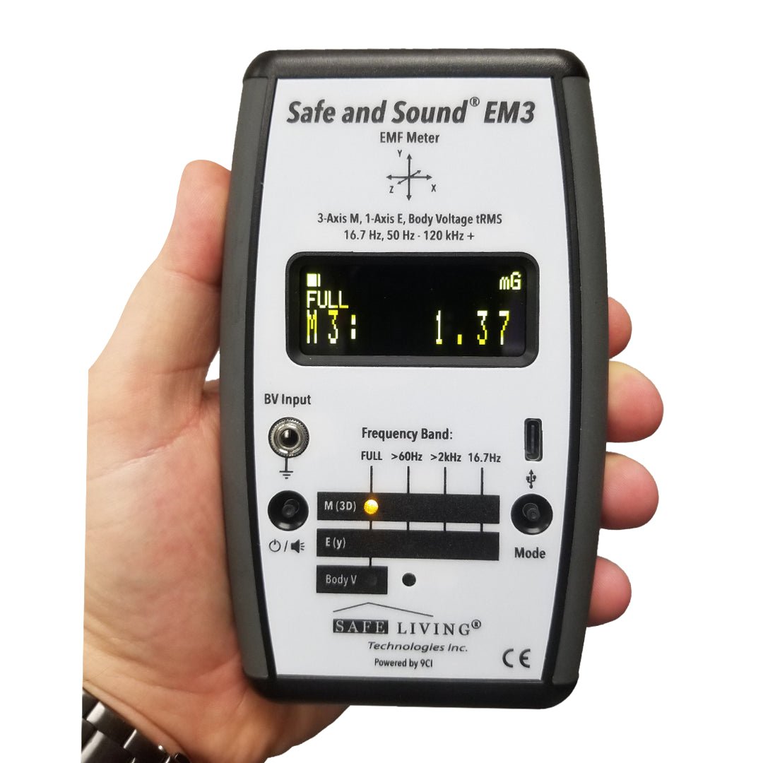 2026 Edition Safe and Sound EM3 EMF Analyser 50 Hz - 400 kHz - Safe and Sound