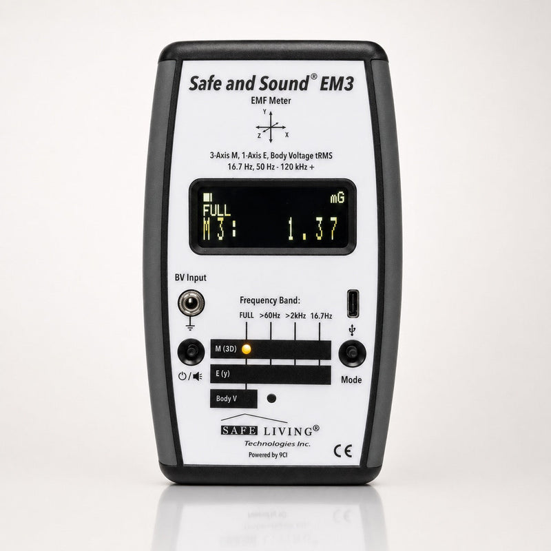 2026 Edition Safe and Sound EM3 EMF Analyser 50 Hz - 400 kHz - Safe and Sound