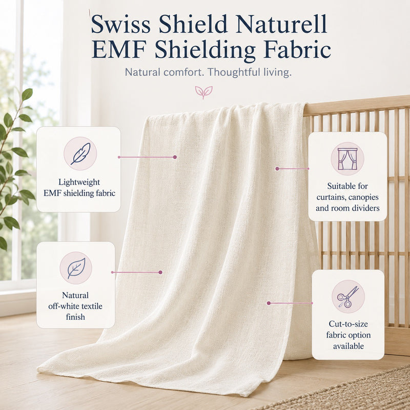 NATURELL™ Protective EMF Faraday Fabric by Swiss-Shield®