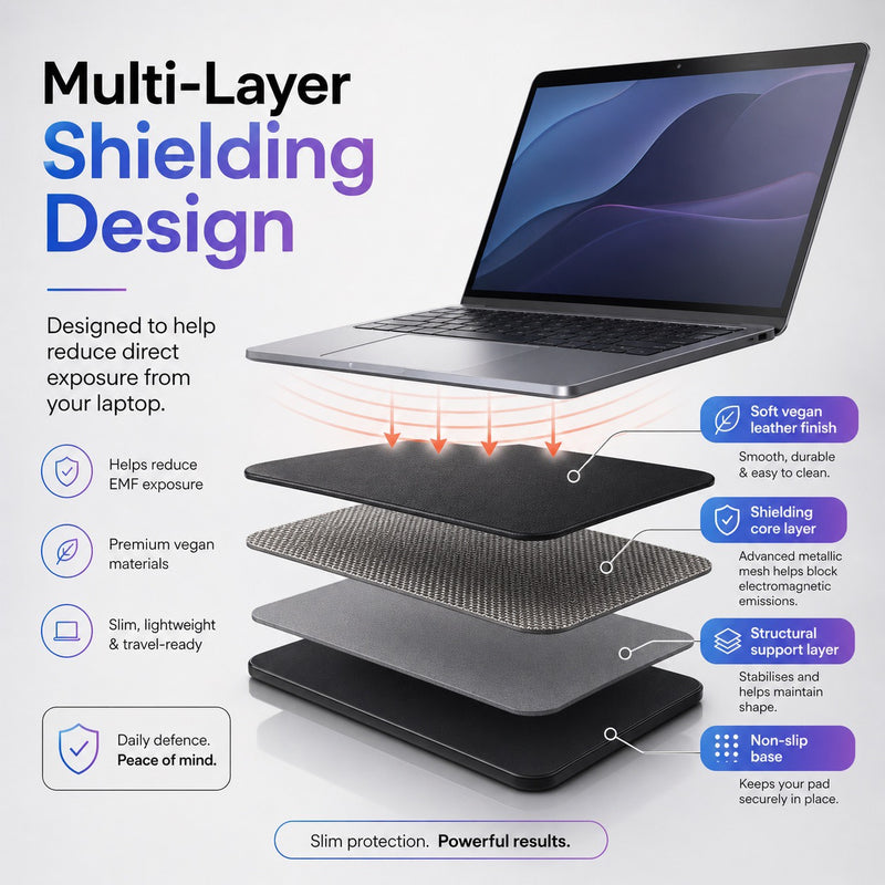DefenderShield® 5G DefenderPad Laptop Radiation Shield