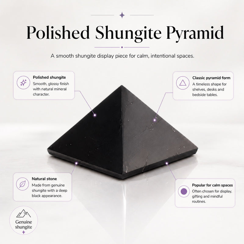 Large EMF Harmoniser Shungite Pyramid