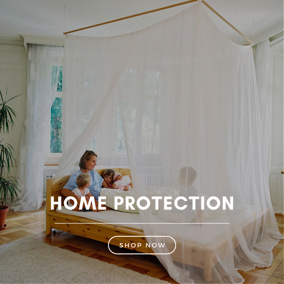 A family enjoying being protected with the use of an emf protection bed canopy