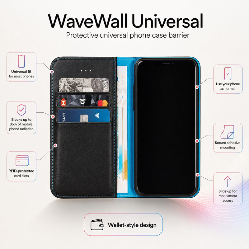 WaveWall™ EMF Blocking Universal Phone Case Wallet