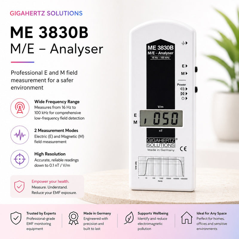 VLF ELF Tester Low Frequency EMF Meter ME3830B 16Hz-100,000Hz