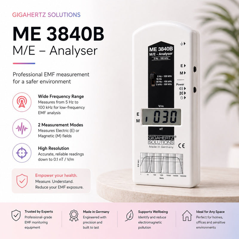 VLF ELF Tester Low Frequency EMF Meter ME3840B 5Hz-100,000Hz