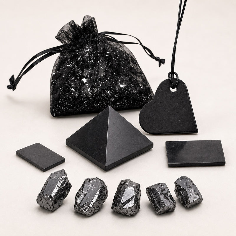 The Harmonising Shungite Stone Gift Set