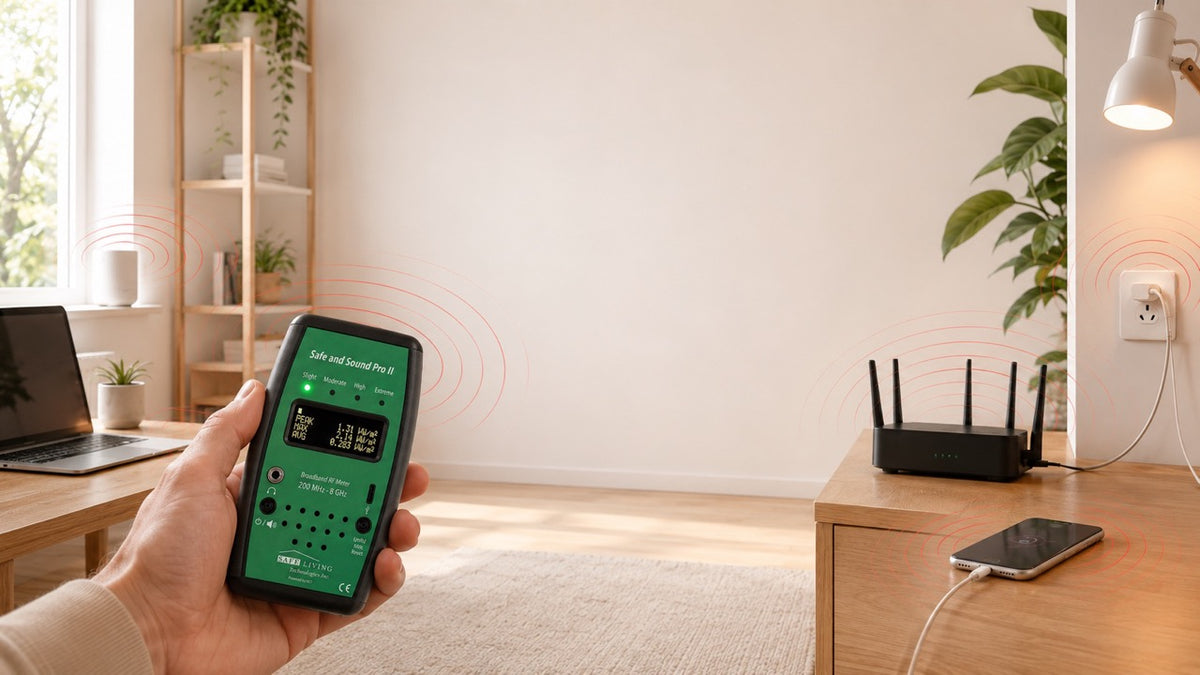How to measure EMF at home using the correct detector for RF, electric and magnetic fields