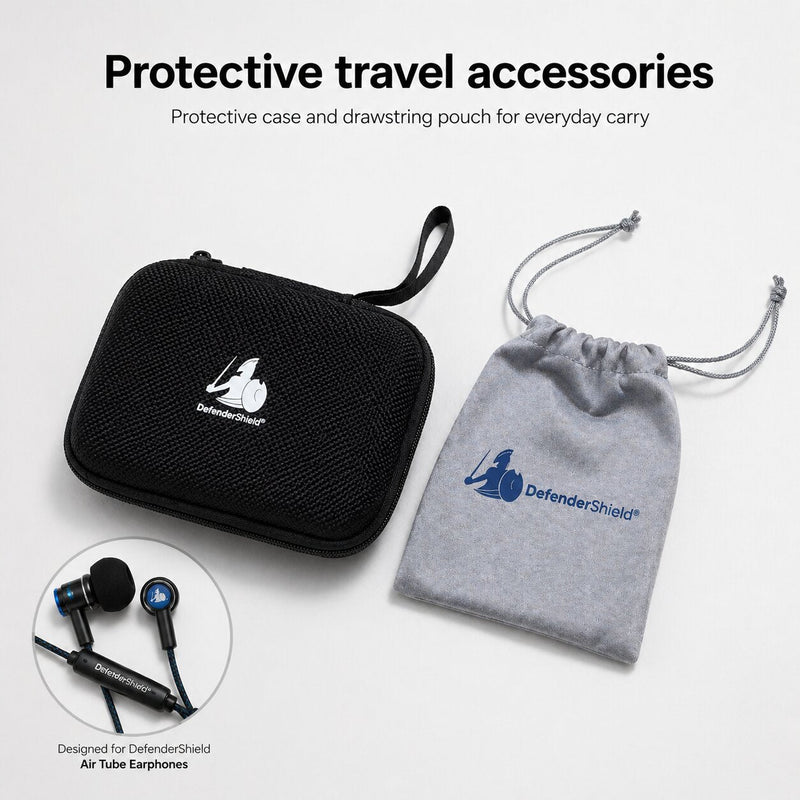 DefenderShield® EMF Protection Air Tube Earphones - Air - Tube Headphones - DefenderShield