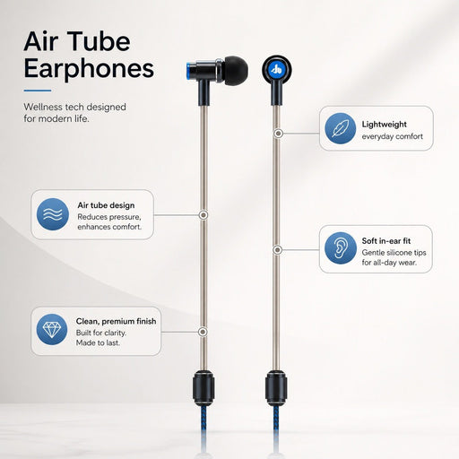 DefenderShield® EMF Protection Air Tube Earphones - Air - Tube Headphones - DefenderShield