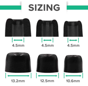 DefenderShield® Memory Foam Earbud Tips - Air - Tube Headphones - DefenderShield