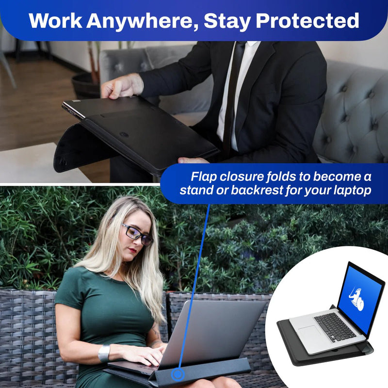 DefenderShield® RFID EMF Protection Laptop Sleeve - EMF Laptop Station - DefenderShield