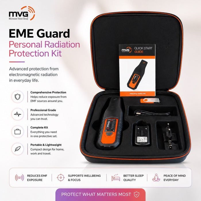 MVG 5G Radiation Meter EME Guard Plus 1MHz – 40GHz - EMF Reader - MVG