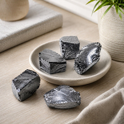 Noble Elite Shungite Stone 98% Carbon (Set of 5)-Shungite-Shungite