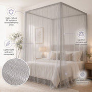 Silver Bobbinet™ EMF Faraday Fabric by SwissTulle AG®-EMF Fabric-Swisstulle