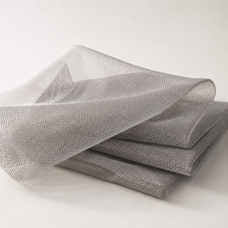 Silver Bobbinet™ EMF Faraday Fabric by SwissTulle AG®-EMF Fabric-Swisstulle