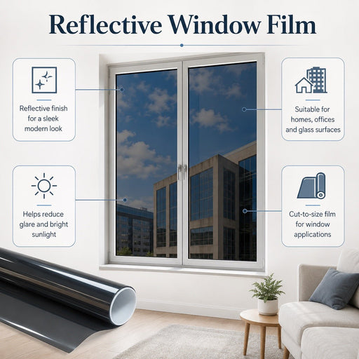 Silver Reflective RF Shielding Custom Window Film - Signal Protect