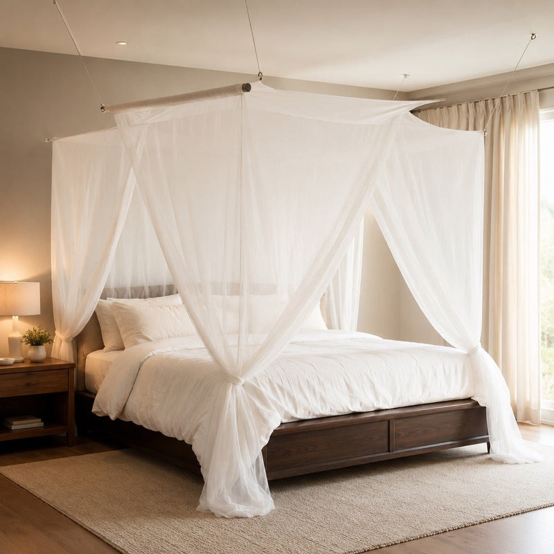 Swiss Shield Naturell Custom Bed Canopy & Floor Sheet System - Swiss Shield