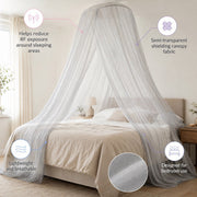 swisstulle AG® Silver Bobbinet™ Bell-Shaped 5G EMF Bed Canopy-Bed Canopies-Swisstulle