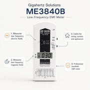 VLF ELF Tester Low Frequency EMF Meter ME3840B 5Hz-100,000Hz-EMF Reader-Gigahertz Solutions