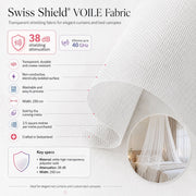 VOILE™ Protective EMF Faraday Fabric by Swiss - Shield® - Fine Cotton - Swiss Shield