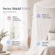 VOILE™ Protective EMF Faraday Fabric by Swiss-Shield®-Fine Cotton-Swiss Shield