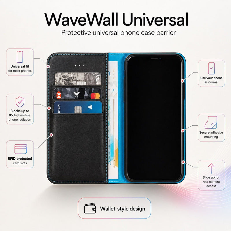 WaveWall™ EMF Blocking Universal Phone Case Wallet-EMF Phone Case-WaveWall
