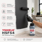 YSHIELD® HSF54 5G HF & LF EMF Shielding Paint (1 Litre)-Paint-YSHIELD