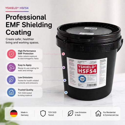 YSHIELD® HSF54 5G HF & LF EMF Shielding Paint (5 Litre Tub) - Paint - YSHIELD