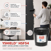 YSHIELD® HSF54 5G HF & LF EMF Shielding Paint (5 Litre Tub)-Paint-YSHIELD