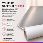 YSHIELD® K150 EMF Shielding Wallpaper - EMF Wallpaper - YSHIELD