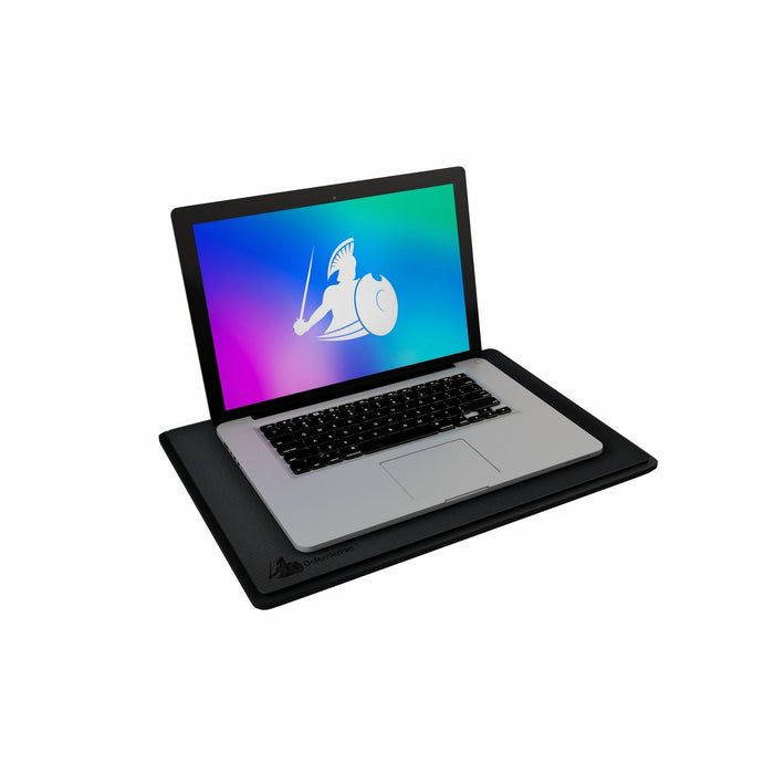 EMF Laptop Station with laptop on it