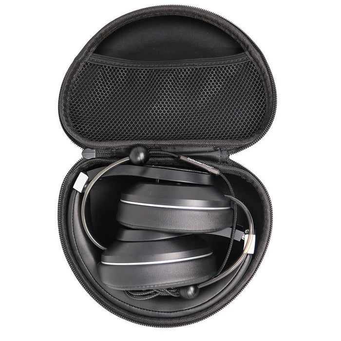 Air-Tube Headphones inside case view