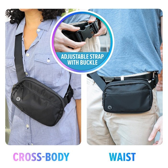 EMF Fanny Pack being worn by a women