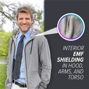 EMF Jacket being worn outside by man