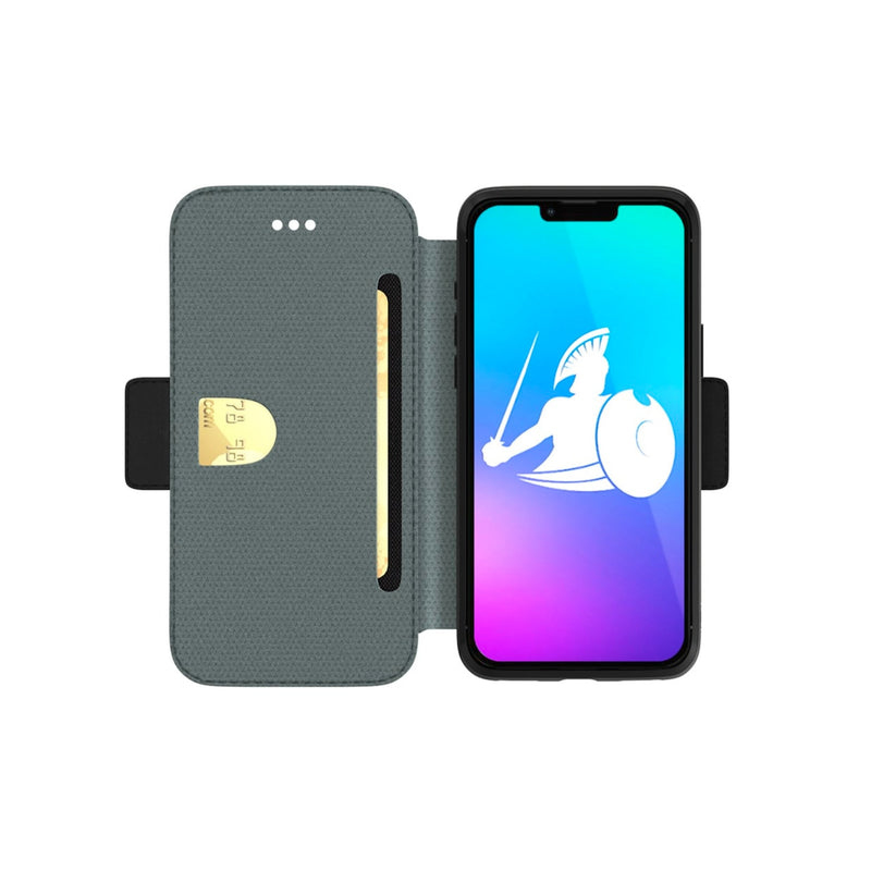 DefenderShield SlimFlip® iPhone 13 Series 5G EMF Phone Case opened