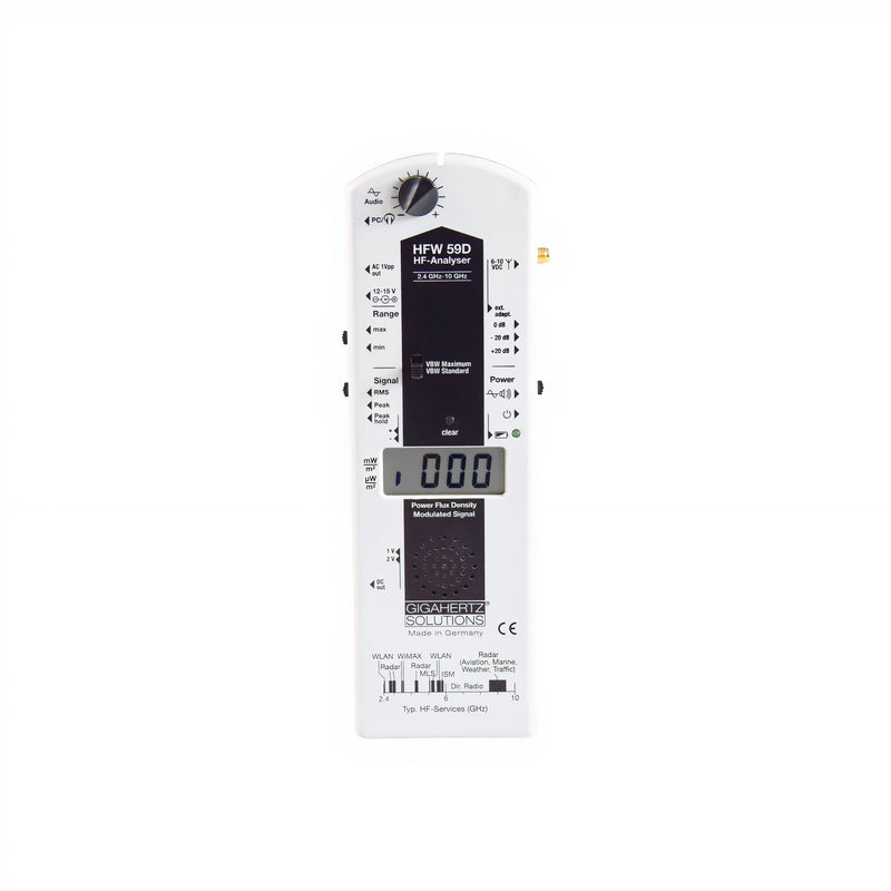 Gigahertz Solutions 5G EMF Detector HFW59D 2.4GHz - 10GHz - EMF Reader - Gigahertz Solutions
