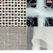 NATURELL™ Protective EMF Faraday Fabric by Swiss-Shield® showing 4 different magnification levels