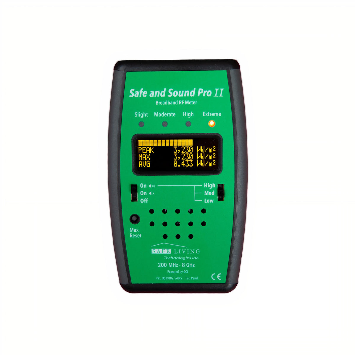 RF EMF Detector 200 MHz to 8 GHz - Accurate Detection | OLED Display