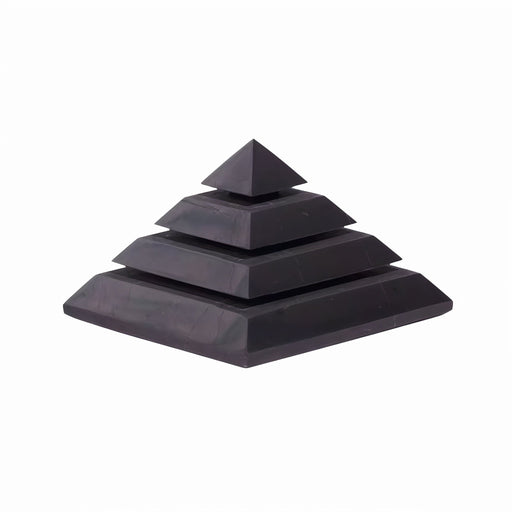 Shungite Stone Sakkara Pyramid Medium Size